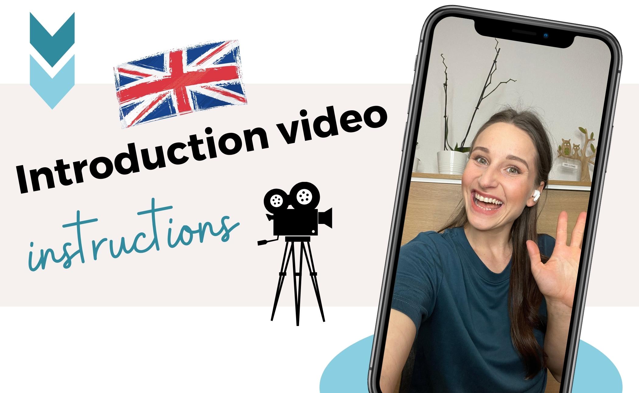 Teachers’ manuals – how to make an introduction video